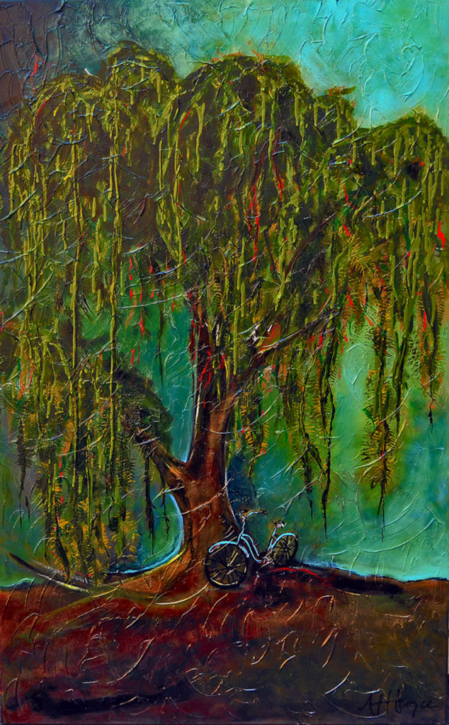 "Under The Willow", 30in. x 48in.